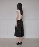 Asymmetrical Bermuda Shorts
