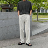 Rump Linen One-Tuck Wide Pants