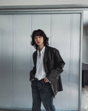 Kates leather over blazer