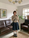 Tumilo Summer Openwork Punching Knit Cardigan