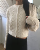 Ranch cable knit cardigan