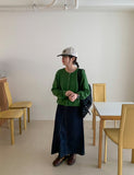 Lacuna Color Round Knit Cardigan