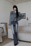 Peach Vintage Wash Denim