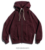 Overround heavyweight hoodie zip-up
