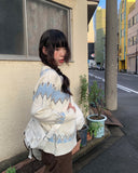 Emb Nordic Jacquard Loose Knit