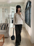 Lupin Blossom Round Long Sleeve Knit