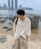 Summer Boucle Collar TOP Long Sleeve Ver