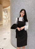 Kisuel Sleeveless Tweed One Piece