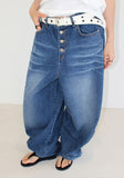 (unisex) 4-BUTTON BALLOON DENIM