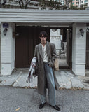Oden Wool Notched Long Coat