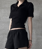 Half sleeve collar tee