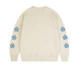 Elbow 3 Line Flower Sweatshirt