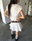 Yukia Rose Vintage Snap Leather Belt