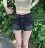 Hip Pads Detachable Span Denim Shorts