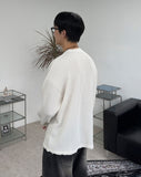Rattie Damage Ribbed Knit Long Sleeve