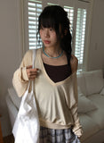 Tecto Summer V-Neck Loose-Fit Knit