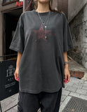 Crack star vintage pigment short sleeves