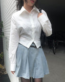 Sharpie Backstrap Long Sleeve Crop Shirt