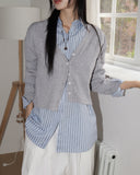 Rover Two Way Unbalanced Wrap Bubble Knit Cardigan
