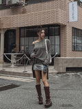 Teen Grey Brush Skirt