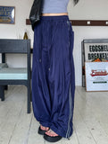 Ethnic Line Two Pintuck Nylon Pants