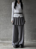 MAMYU Pleated Skirt Pants