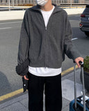 Lambswool Knit Turtle Zip-up