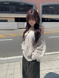 Picker V-neck Loose Cable Knit