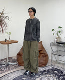 Quen ST Pigment Henley Neck T-Shirt