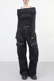 (Unisex) Lotica Zipper Cargo String Pants