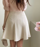Seon Tweed Flare Mini Skirt