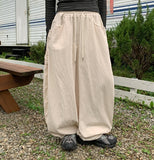 [unisex] Kimoni Banding Corduroy Big Pocket Balloon Pants