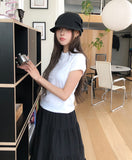 Fornel Unbalanced Collar Short Sleeve