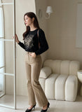 Eve Semi Bootcut Cotton Pants