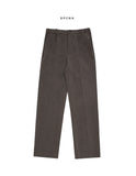 Windy side banding wool slacks