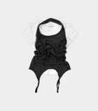 Long halter strap layered top
