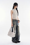Bambi high-neck sleeveless top