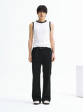 COLOR RIB SLEEVELESS