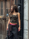 Litey camo crop sleeveless (with cup)