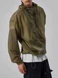 Bold cap windbreaker