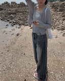Kyuken Sleeveless Cardigan Set