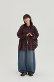 [BAONHAUS] Hebon Denim Banding Balloon Wide Pants