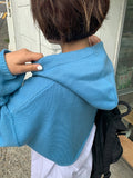 Benbur Bolero Hood Crop Knit