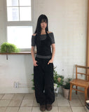 Winter Cut-out Wide Pants