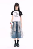 Seaside thin over check shirt