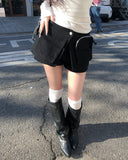 Cori Utility Pocket Wrap Skirt Pants