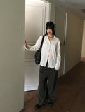 Cousin Deep Pocket Balloon Fit Stitch Cotton Banding Long Pants