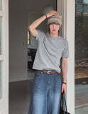 Koi Pocket Crop Round Short Sleeve T-shirt