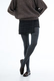 Roses Check Fringing Short Skirt