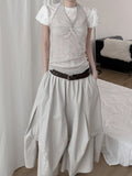 Tura Pintuck Long Skirt